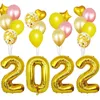 Party Decoration 32-tums 2024 Digital Balloon Set Year's Shopping Mall Annual Supplies Commemorative Balloons