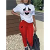 Designer Women Clothes Fashion Letter Print Two Piece Pants Set Casual Large Summer Outfits Streetwear