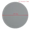 Table Mats 30cm Large Silicone Mat Heat Resistant Placemat Honeycomb Nonslip Pot Holder Round Cup Kitchen Accessories