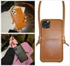 Fashion Leather Card Holder Crossbody Cases For iPhone 13 12 11 Pro XS Max 7 8 Plus XR Wallet Pocket Phone Accessory Bag2025602