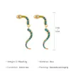 Ретро мода популярные женские дизайнерские серьги змеи формы ушных шпильков изящные серьги ювелирные изделия