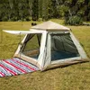 Tentes et abris Camping extérieur entièrement automatique pliage d'ouverture rapide pour accueillir 3-4 personnes plage double étanche camping en gros tente l48