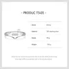 Cluster Rings Ailmay 925 Sterling Silver Fashion Elegant Clear CZ Stapble Finger for Women Girls Wedding Statement Fine Jewelry Gift