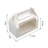 Present Wrap 12 Pieces Cake Boxes Cookie Wrapping Box med handtagsbärardessert