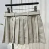 Pleated Women Skirt with Waist Belt Elegant Summer Street Style Skirts Casual Daily INS Fashion Short Skirts