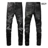 Heren jeans designer jeans am jeans 8829 hoogwaardige mode patchwork gescheurd leggings 28-40