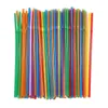 Disposable Cups Straws 100Pcs/lot Flexible Plastic Drinking Fluorescent Party Bar Club DIY Drink Straw Accessories