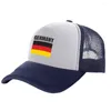 Ballkappen Deutschland Trucker Mode coole Hüte Baseball Cap Sommer Outdoor Sun Mesh