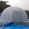 10m dia (33ft) Popular oxford cloth white inflatable igloo dome tent with blower for service equipment