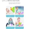 Baby Bad Spielzeug 4 PCs Baby Badezimmer Spielzeug Strandspielzeug Set Baby Bad Spielzeug Baby Schwimmen Entlein Shampoo Tasse Dusche Beach Kinder Spielzeug L48