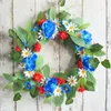 Decorative Flowers Outdoor Wreath Hanger For Windows Fresh Small Daisy Door Hanging Holiday Simulation Dead Window Suction Cups