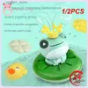 Brinquedos de banho de bebê 1/2pcs Bath Toys Spray Água Spray Flutuation Rotation Frog Sprinkler Game de chuveiro para crianças Nadar banheiro para L48