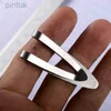 Clip di denaro Qoong Lettering personalizzato Minimalista Money Metal Clip Acciaio inossidabile Simbolo Clip Money Accessori di moda per regali di souvenir 240408