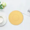 Tapetes de mesa drenáveis montanhas-russas de silicone resistentes ao calor para proteção de bancada de cozinha caneca de café redonda não deslizamento