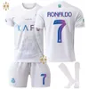 Nassr Jersey Jersey al Fc nd Away Football No Ronaldo Shirt Manet Children adulte S Men S et Women S costume uit uit