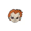 Épingles de badge cinéma jeu des enfants Chuckys face émail broches broches halloween cosplay costume bijoux chucky metal couteau broche