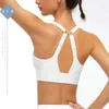 2024 Yoga Bra Lu Lu Nouveau gilet de dos de choc pour les chocs de la course à pied Gather Fiess Bra Lemon Vest Summer Tops Woman