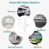 Detektor Tuya Wi -Fi czujnik wycieku wody alarm dla inteligentnego systemu ochrony zabezpieczeń w domu przed detektorem wycieku wody SmartLife Control