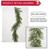 Decorative Flowers 1.5-meter Pine And Cypress Rattan Christmas Decoration Simulation Plastic Needle Green Plant Wall Hanging