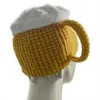 Berets 3D Beer Cup kapelusze czapki impreza unisex linia włosów miłośnicy ochrony wusza do ucha dla kobiet