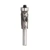 Solid Compression Flush Trim Router Bit 1/4 Inch Shank Top Bearing Spiral Pattern/Plunge