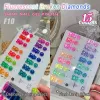 Kits Vendenei 15 couleurs paillettes Gel Broken Diamond Gel Rigon de ongle Magnétique Cat Oeil UV Gel LED Vernis Gel Gel Transparent Nail Art Lacquer