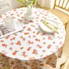 Table Cloth Tablecloth Waterproof And Oil-proof Wash-free Internet Celebrity Desktop Round Mat Fresh Pastoral