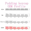 Accesorios Pudding tecla de teclado PBT Perfil OEM 114 Teclas para Cherry MX Switch Mecánico Kit de teclado RGB Interruptor de teclados de retroiluminación