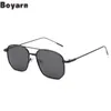 Boyarn Round Fashion Classic Classic UV400 Lunettes de soleil Homme et personnalité des femmes Trend Metal Street Star Sun Glasshes 240402