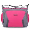 Bolsa Mulheres Nylon ombro impermeável ombro grande Capacidade de cor sólida Mensageiro Sacos Crossbody Sacoche femme