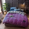 Bedding Sets 2024 Spring High Quality Fresh And Thickening Of The Set Flannel Coral Fleece Cotton Bed Linen Duvet Cover