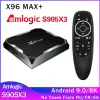 Box 4GB 64GB 32GB x96 MAX+ Android 9.0 TV Box Smart X96 Max Plus Amlogic S905x3 Quad Core 8K 2,4G 5G Dual WiFi Set Top Box Pk X96Q