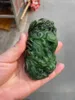 Hangende kettingen True Natural Nephrite Green Jade Pure Handgesneden Dragon Attesting Een sieraden unisex kettingaccessoires