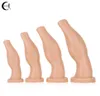 Toys anal Extrême énorme Palm Dildo Super grand bras de main de main réaliste phallus sexe soft bik gros plug pénis pour femmes4671462