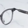 Occhiali da sole cornici giapponesi classici rotondi grigi limpidi occhiali per uomini e donne ym-027 artigianato acetato ovale acetato di acetato di occhiali miopia