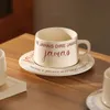 Tazza di caffè Kawasimaya e piattino set ceramico squisito tazza di alto tazza di alto valore tè pomeridiano 240420