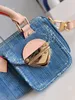 Brand Designer Women's Single Single Crossbodybody Bag 2024 Denim Fashion Retro Sac avec bandon mobile à bandoulière réglable Sac de téléphone mobile en plein air polyvalent