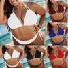 Women's Swimwear Womens Swimsuit Solid Plus Size Push Bikini Padded Bathing Suit Set Up Swimming Large Sizes Sexy Hawaii