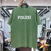 Herren-T-Shirts gewaschen grün zerstören