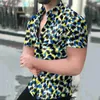 Camisas casuais masculinas Mens zebra camisa estampada verão Rouso de rua de rua Button de manga curta Harajuku Chemise Homme corda hombre YQ240408