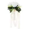 Fiori decorativi per matrimoni artificiali bouquet da pranzo mazzi da sposa per la damigella d'onore floreale della sposa pp