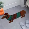 Carpets Christmas Dog DoorMat Entrée d'hiver Ornement Ornement Holiday Welcome Floor Mat Tapis Entrée pour le porche
