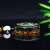 Colares pendentes Orgonite Energy de pedra natural Jóias Chakra Reiki Yoga Cura EMF Proteção de radiação Resina Presentes Amuleto