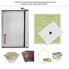 A4 envelope bag, fireproof and waterproof document bag, fireproof bag, office materials, precious metal receipt storage bag