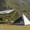 Tents and Shelters MOBI GARDEN Tent Hiking Camping Indian Pyramid Type Windproof And Rainproof Camping Multi-Person Family Camp Tent A Tower L48