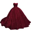 Baljurk prinses Quinceanera jurken pailletten veter strapless zoet 16 prinses feest verjaardagsvestidos de 15 anos q02