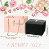 Presentförpackning Portable Flower Box Wedding Creative Bouquet Liten Scented Bag Rose Party Foldbar Paper Tote Packaging