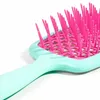 Förvaringslådor Anpassad plast ihålig detangling Curly Out Hair Brush Scalp Massage Comb