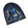 Beretten Mortal Kombat Sub-Zero Unisex volwassen beanies doppen breien motorkap hoed warme hiphop herfst winter buitenschedels hoeden