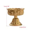 Candle Holders Brass Candlestick Lotus Flower Polishing Golden Cup Buddhist Tibetan Lamp Drop